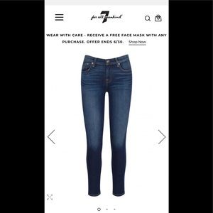 7 for All Mankind Gwenevere Skinny Jeans size 28